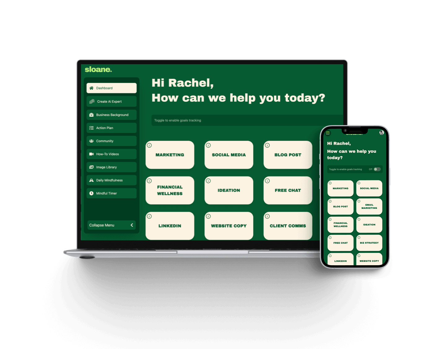 Sloane App Interface